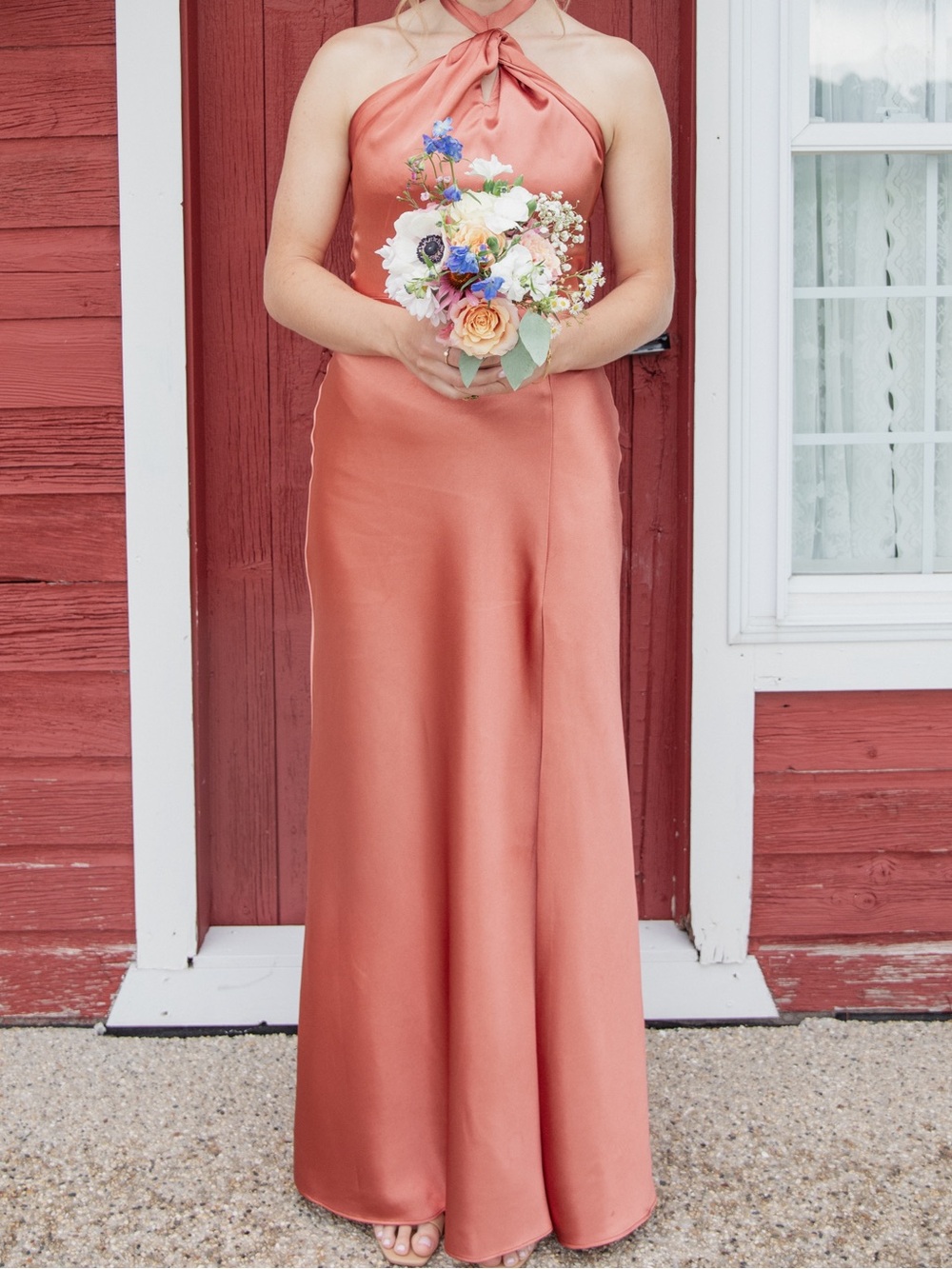 Birdy Grey Monica Dress in terracotta - Picture 3 of 3